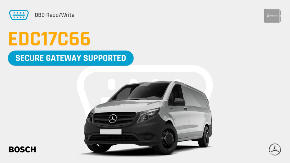 Autotuner Bosch EDC17C66 New release directly via OBD on vehicles equipped with a Secure Gateway