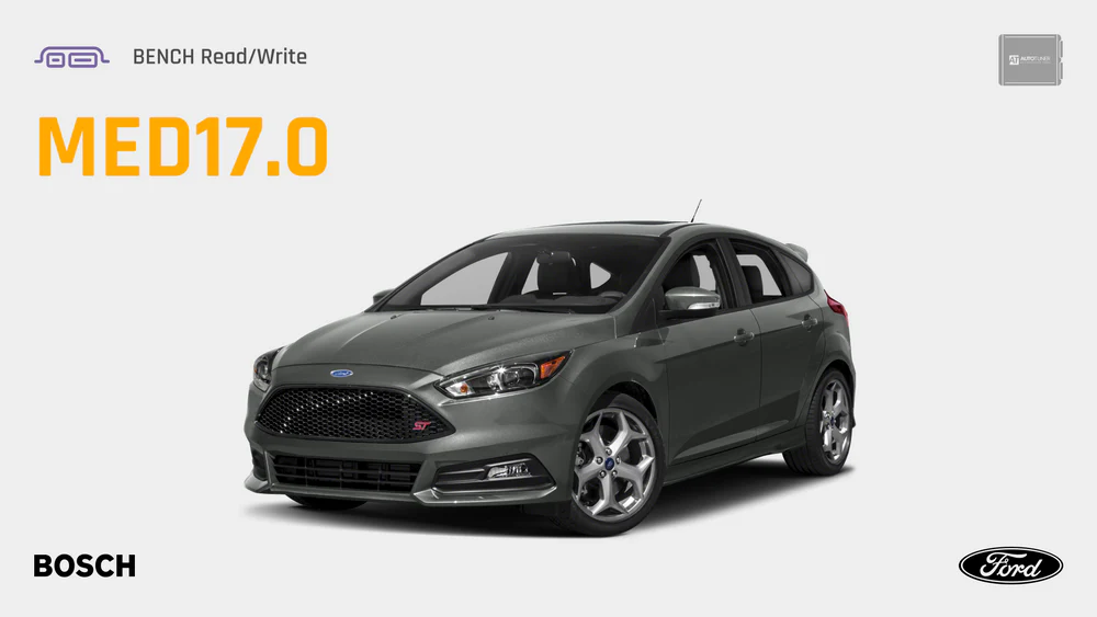 read and write Bosch MED17.0 engine control units (ECUs) in BENCH