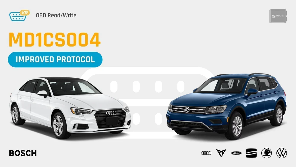 New AutoTuner Protocol Update! The OBD protocol of the Bosch MD1CS004 ECU for 2.0L TDI VAG engines benefits from new improvements.